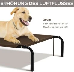 PawHut Hondenstretcher XL 110x68x19 Cm. Bruin / Grijs -Hondenspeelgoed Winkel 1200x1171 3