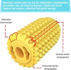 Merkloos Corn Dog Toothbrush - Honden Speelgoed - Hondenspeelgoed - Honden Tandenborstel - Gezond Dieet - Hondenspeeltje - Honden Speelgoed Intelligentie -Hondenspeelgoed Winkel 1200x1176 7