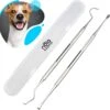 Nola & Coco® Tandsteen Verwijderaar Set Inclusief Bewaardoosje - Tandenkrabber - Set Van Twee - Hond - Kat - Tandenborstel - Tandplak Verwijderen - Tandenstoker - Honden Tanden Schoonmaken - Tandenhaakje - Gebitsreiniging -Hondenspeelgoed Winkel 1200x1178 7