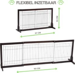 Hondenhek - Traphekje Hond - Traphekje Zonder Boren - Traphekje - BxH 161-97 X 53 Cm - Koffiebruin -Hondenspeelgoed Winkel 1200x1178 9