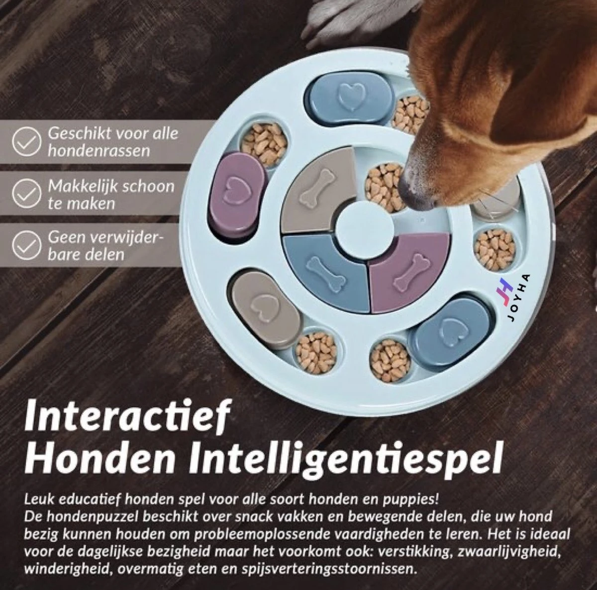 Joyha Honden Puzzel Met Gratis Hondenkam | Speelgoed | Speeltjes | Slow Feeder | Intelligentie | Denkspelletje | Puppyspeelgoed | Anti Schrokbak | Interactieve | Langzame Voerbak | Dog Puzzle | Hondenpuzzel 8 Joyha Honden Puzzel Met Gratis Hondenkam | Speelgoed | Speeltjes | Slow Feeder | Intelligentie | Denkspelletje | Puppyspeelgoed | Anti Schrokbak | Interactieve | Langzame Voerbak | Dog Puzzle | Hondenpuzzel - Afbeelding 6