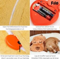 Filo Hondenknuffel Met Hartslag En Warmtebron - Hartslagknuffel Hondenspeelgoed Snuggle Puppy - Knuffel Met Hartslag - Heartbeat Knuffel Hond -Hondenspeelgoed Winkel 1200x1187 8