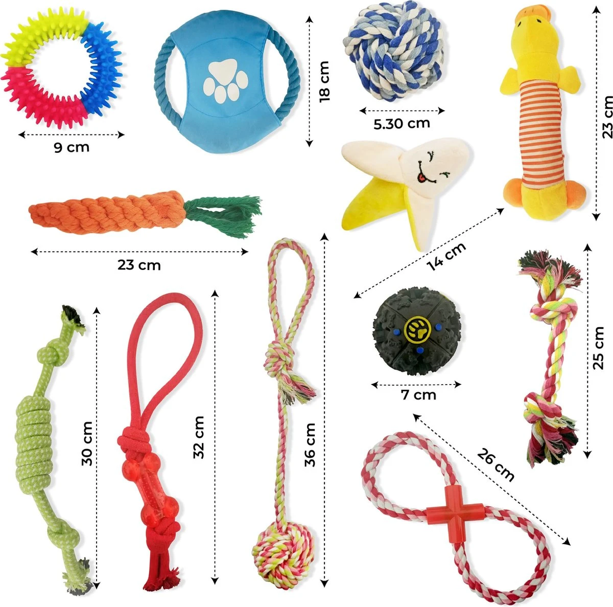 Luxury Diversity - Honden Speelgoed - 12 Honden Speeltjes - Puppy Speelgoed - Honden - Honden Speelgoed Intelligentie 6 Luxury Diversity - Honden Speelgoed - 12 Honden Speeltjes - Puppy Speelgoed - Honden - Honden Speelgoed Intelligentie - Afbeelding 4