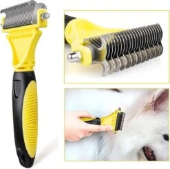 Hondenborstel - Dubbelzijdig Ontharing Tool - Herbruikbare Honden & Kattenvachtkam - Huisdier Grooming - 1 Stuk - Groen -Hondenspeelgoed Winkel 1200x1190 1