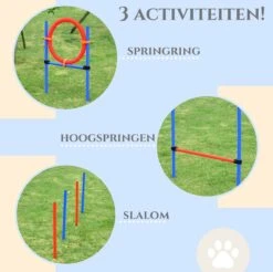 Merkloos Honden Agility Set - 23-delig - Agility Voor De Hond - Agility - Honden Parcours - Honden Training - Rood/Blauw -Hondenspeelgoed Winkel 1200x1196 11