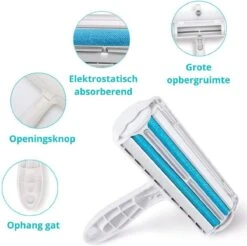 Merkloos Huisdierhaar Verwijderaar Met Kledingborstel - Pluizen En Haren Verwijderaar - Kleding Borstel & Roller - Hondenhaar En Kattenhaar - Pluizenverwijderaar -Hondenspeelgoed Winkel 1200x1196 3