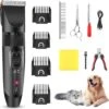 Merkloos Hondentondeuse, Hundeschermaschine / Dog Clippers - Dierenhaartrimmer, Hondentondeuse Kit Hond Verzorging -Hondenspeelgoed Winkel 1200x1196 4