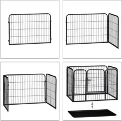 MaxxPet Puppyren - Hondenbench - Puppykennel - Hondenren - 125 X 78 X 80 Cm - Zwart 20 MaxxPet Puppyren - Hondenbench - Puppykennel - Hondenren - 125 X 78 X 80 Cm - Zwart -Hondenspeelgoed Winkel 1200x1197 19
