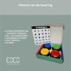 Comfort Company Praatknop Hond | Dogbuttons – Honden Speelgoed | Honden Speelgoed Intelligentie | 4 Stuks | Agility Voor De Hond | 30 Seconden Opnamen | Honden Training -Hondenspeelgoed Winkel 1200x1199 8