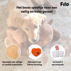 Filo Hondenknuffel Met Hartslag En Warmtebron - Hartslagknuffel Hondenspeelgoed Snuggle Puppy - Knuffel Met Hartslag - Heartbeat Knuffel Hond -Hondenspeelgoed Winkel 1200x1200 1084
