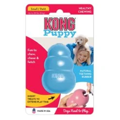 Kong Puppy - Kauwbot Hondenspeelgoed Small - Kauwbot - 85mm X 42mm - Groen/Wit -Hondenspeelgoed Winkel 1200x1200 1087