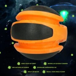 Dog Comets Sun Extreem Sterke Hondenbal - Gemaakt Van TPR Rubber – Gebruiksvriendelijk Hondenspeeltje – Drijvende Hondenbal – Geschikt Voor (middelgrote) Honden – Duurzaam Hondenspeeltje - Oranje -Hondenspeelgoed Winkel 1200x1200 1106