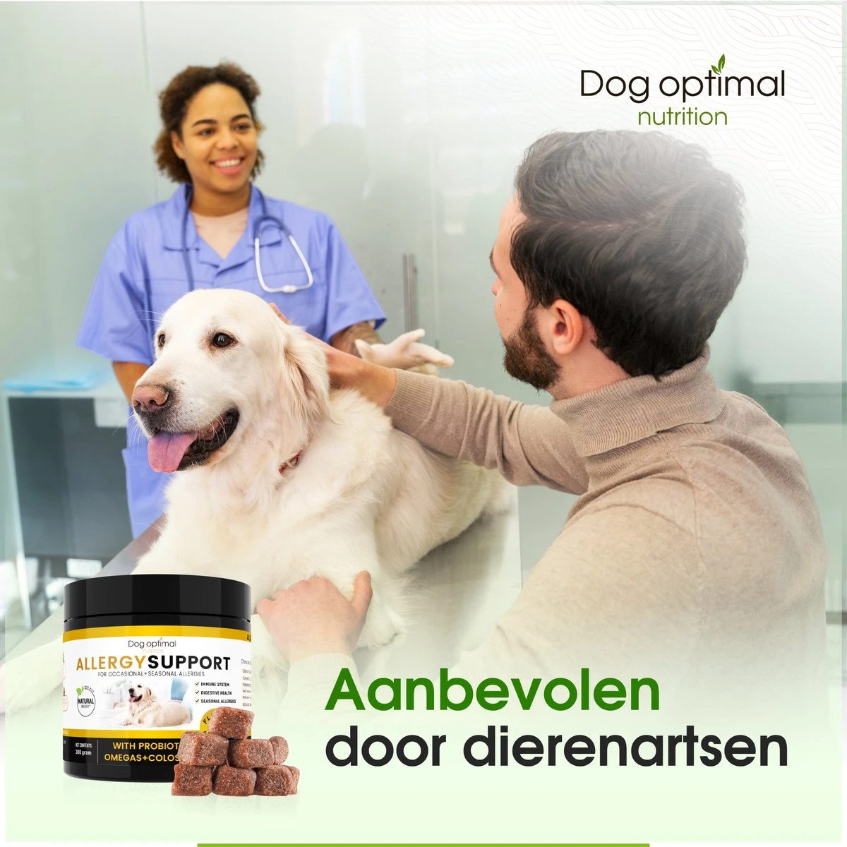 DOG OPTIMAL ANTI ALLERGY SUPPORT 120 Stuks - Allergie - Honden - Hondensnacks - Hondenkoekjes - Hondensupplementen - Honden - Puppy - Hondenvoeding - Weerstand - Jeuk-hond - Jeuk 5 DOG OPTIMAL ANTI ALLERGY SUPPORT 120 Stuks - Allergie - Honden - Hondensnacks - Hondenkoekjes - Hondensupplementen - Honden - Puppy - Hondenvoeding - Weerstand - Jeuk-hond - Jeuk - Afbeelding 3