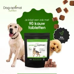 Dog Optimal Gewricht Supplement 90 Stuks - Mobility - Glucosamine Hond - Artrose - Heupdysplasie - Gewrichten - Hondensnacks - Hondenkoekjes - Hondensupplementen - Honden - Puppy - Hondenvoeding - Mankheid - HD - ED -Hondenspeelgoed Winkel 1200x1200 1221