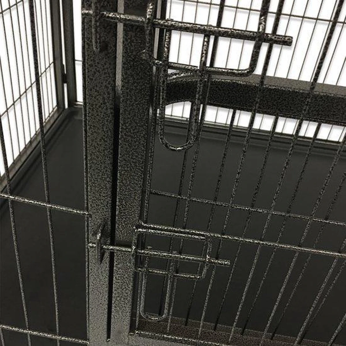 MaxxPet Puppyren - Hondenbench - Puppykennel - Hondenren - 125 X 78 X 80 Cm - Zwart 5 MaxxPet Puppyren - Hondenbench - Puppykennel - Hondenren - 125 X 78 X 80 Cm - Zwart - Afbeelding 4