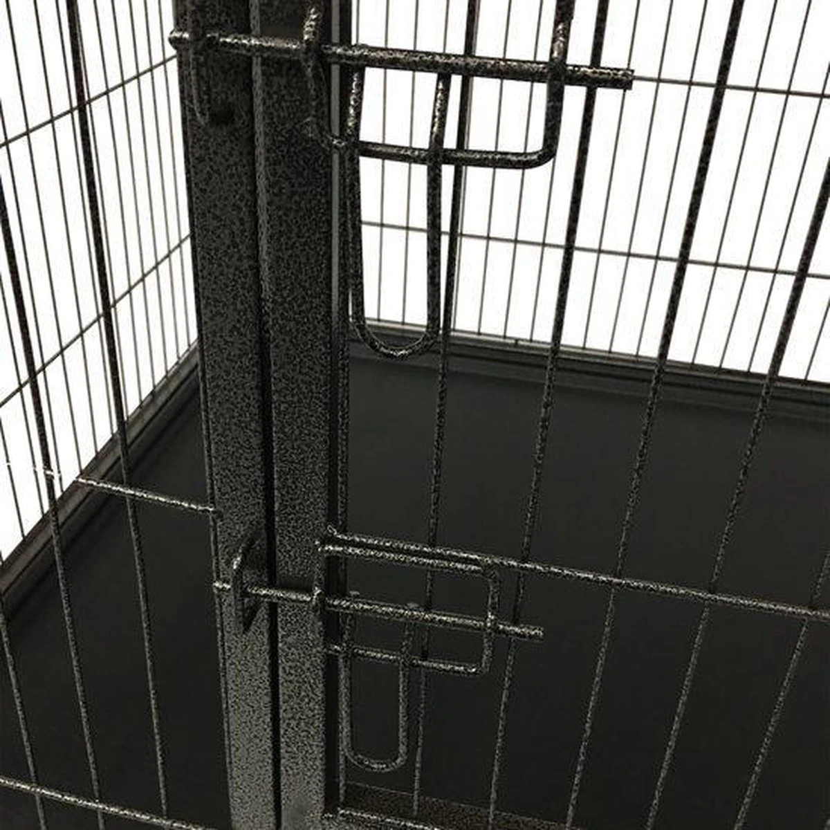 MaxxPet Puppyren - Hondenbench - Puppykennel - Hondenren - 125 X 78 X 80 Cm - Zwart 9 MaxxPet Puppyren - Hondenbench - Puppykennel - Hondenren - 125 X 78 X 80 Cm - Zwart - Afbeelding 8