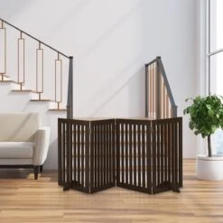 Relaxdays Veiligheidshekje Hout - 92 Cm Hoog - Kinderhek - Hondenhek - Inklapbaar - Bruin - 4 Panelen 16 Relaxdays Veiligheidshekje Hout - 92 Cm Hoog - Kinderhek - Hondenhek - Inklapbaar - Bruin - 4 Panelen -Hondenspeelgoed Winkel 1200x1200 1257