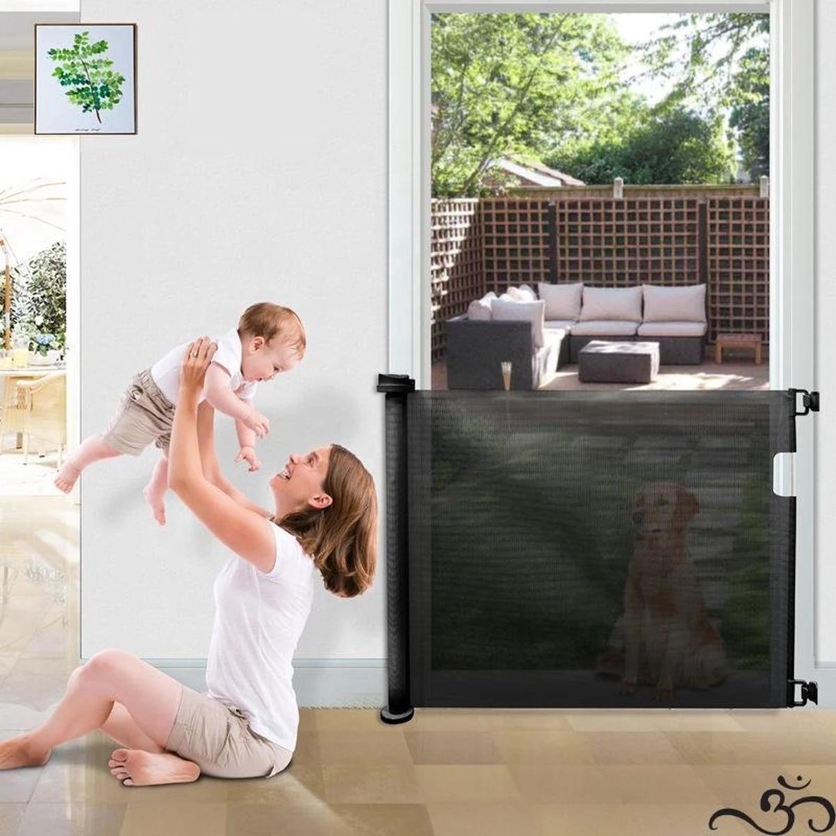 Caedentes - Hondenhek – Inrolbaar – Dierenhek -tot 150cm Uitrolbaar – Zwart 7 Caedentes - Hondenhek – Inrolbaar – Dierenhek -tot 150cm Uitrolbaar – Zwart - Afbeelding 5