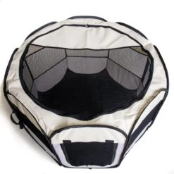 Dogs&Co Puppyren Opvouwbaar Grijs 90x90x60cm In Handige Draagtas -Hondenspeelgoed Winkel 1200x1200 1277