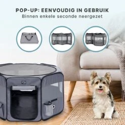 Puppyren - Hondenren - Opvouwbaar - Ook Geschikt Voor Katten En Knaagdieren - Maat M - Grijs - (ØxH) 91x52 Cm 13 Puppyren - Hondenren - Opvouwbaar - Ook Geschikt Voor Katten En Knaagdieren - Maat M - Grijs - (ØxH) 91x52 Cm -Hondenspeelgoed Winkel 1200x1200 1286
