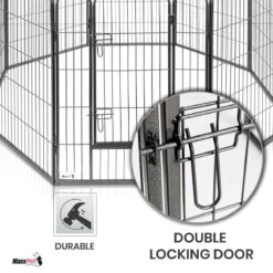 MaxxPet Puppyren - Hondenbench - Hondenren- Puppyren Met 8 Kennelpanelen - Staal -80 X 100 Cm Ø 210 Cm -Hondenspeelgoed Winkel 1200x1200 1366