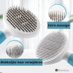 Merkloos Dierenborstel - Haarborstel Huisdieren - Borstel Voor Vacht Huisdier - Borstel Kat - Borstel Hond - Makkelijk Haar Verwijderen Met één Klik - Inclusief Speeltje - Kam Huisdier - Vachtverzorging - Massage -Hondenspeelgoed Winkel 1200x1200 142