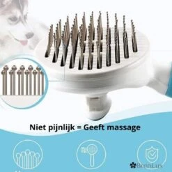 Merkloos Dierenborstel - Haarborstel Huisdieren - Borstel Voor Vacht Huisdier - Borstel Kat - Borstel Hond - Makkelijk Haar Verwijderen Met één Klik - Inclusief Speeltje - Kam Huisdier - Vachtverzorging - Massage -Hondenspeelgoed Winkel 1200x1200 144