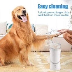 Merkloos Elektrische Hondenpootreiniger Draagbare Pet Voetenreinigingsborstel Zuigerkom Hondenvoetenreiniger Wasmachine Zachte Siliconenborstels Voor Modderige Poten Oplaadbare USB -Hondenspeelgoed Winkel 1200x1200 150