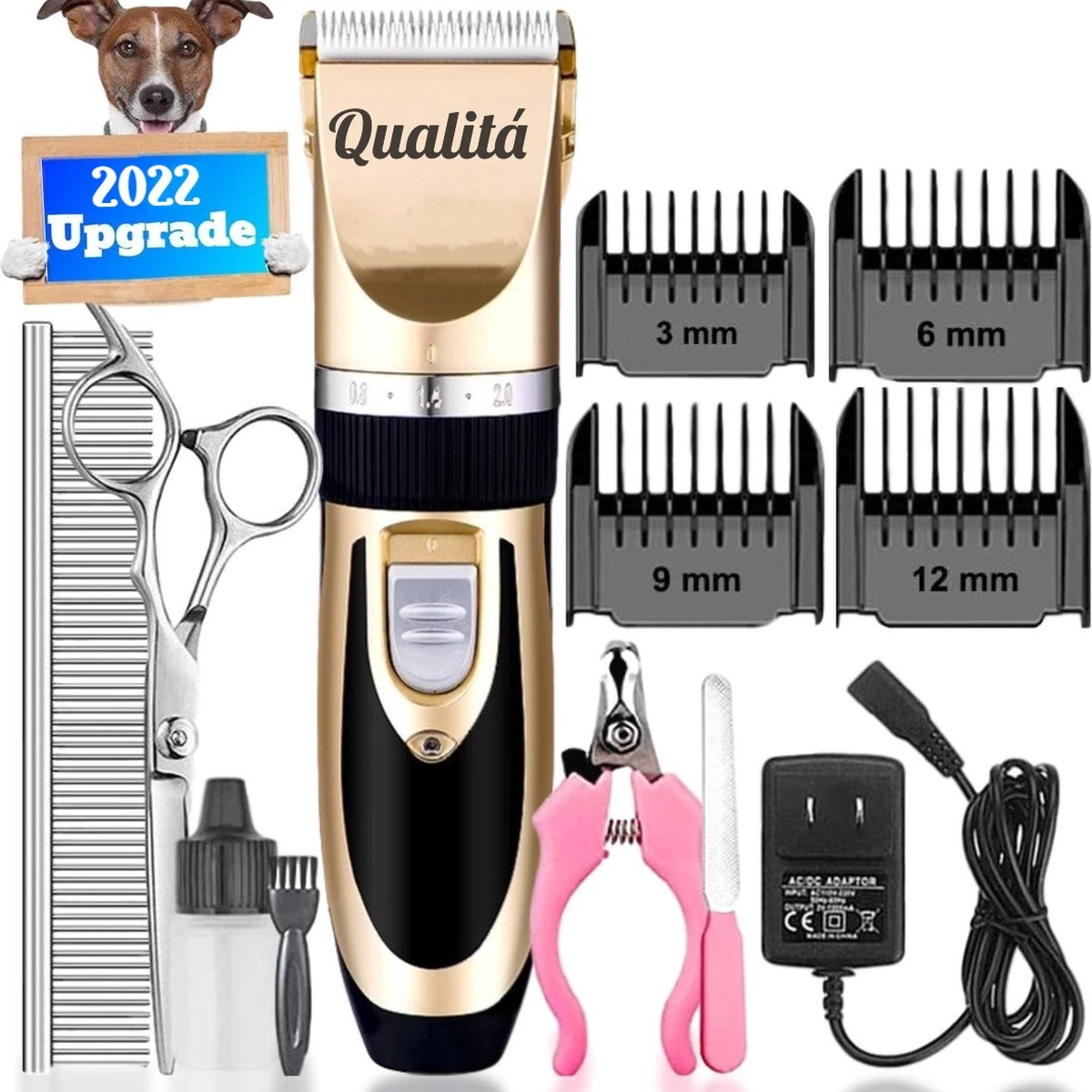 Merkloos Professionele Honden Tondeuse Set - Tondeuse Voor Huisdier Honden En Katten - Hondentrimmer - Hondentondeuse 3 Merkloos Professionele Honden Tondeuse Set - Tondeuse Voor Huisdier Honden En Katten - Hondentrimmer - Hondentondeuse