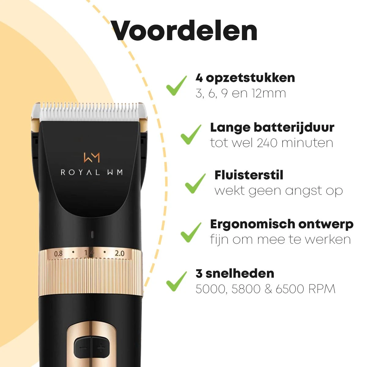 Hondentondeuse Professioneel - 2 In 1 - Honden & Katten - Hondentrimmer - Dikke & Dunne Vacht 8 Hondentondeuse Professioneel - 2 In 1 - Honden & Katten - Hondentrimmer - Dikke & Dunne Vacht - Afbeelding 6