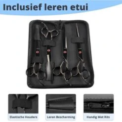 Petsify - Professionele 8-delige Huisdier Knipset - Effileerschaar Hond - Kam Hond - Schaar Hond - Katten Kam - Hondenschaar - Trimschaar Voor Honden - Kapperset - Zwart -Hondenspeelgoed Winkel 1200x1200 268