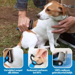 Woodoro 2-Zijdige Kattenkam Voor Ondervacht - Voorkomt Haaruitval - Verwijdert Klitten 12 Woodoro 2-Zijdige Kattenkam Voor Ondervacht - Voorkomt Haaruitval - Verwijdert Klitten -Hondenspeelgoed Winkel 1200x1200 28