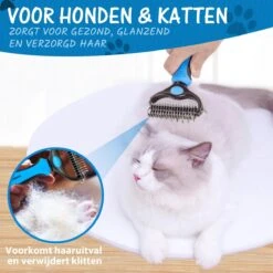 Woodoro 2-Zijdige Kattenkam Voor Ondervacht - Voorkomt Haaruitval - Verwijdert Klitten 13 Woodoro 2-Zijdige Kattenkam Voor Ondervacht - Voorkomt Haaruitval - Verwijdert Klitten -Hondenspeelgoed Winkel 1200x1200 29