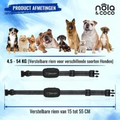 Nola & Coco® Oplaadbare Anti Blafband - 4 Kleuren - Zonder Schok - Waterdichte Diervriendelijke Blaf Halsband - Opvoedingshalsband - Voor Grote En Kleine Honden - Lichte Vibratie En Geluid - 3 Tot 60kg -Hondenspeelgoed Winkel 1200x1200 356