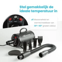 Qumax Professionele Hondenföhn Met 4 Opzetstukken – Waterblazer Voor Honden – Stil Design – Compact En Modern - Zwart -Hondenspeelgoed Winkel 1200x1200 40