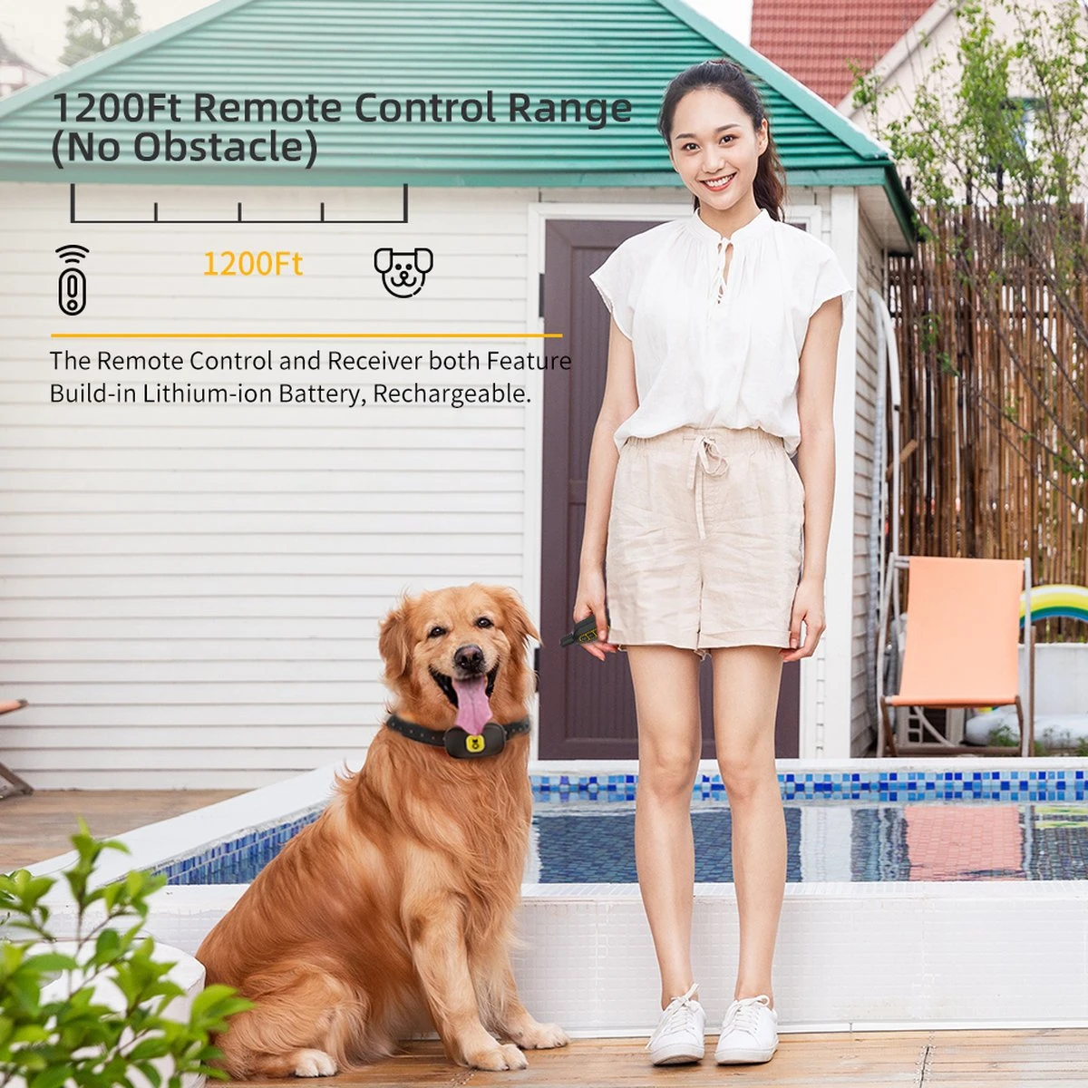 Anti Blafband EN Trainingshalsband In 1 - UNIEK SYSTEEM - 1000m Bereik - 100 Levels 4 Anti Blafband EN Trainingshalsband In 1 - UNIEK SYSTEEM - 1000m Bereik - 100 Levels - Afbeelding 2