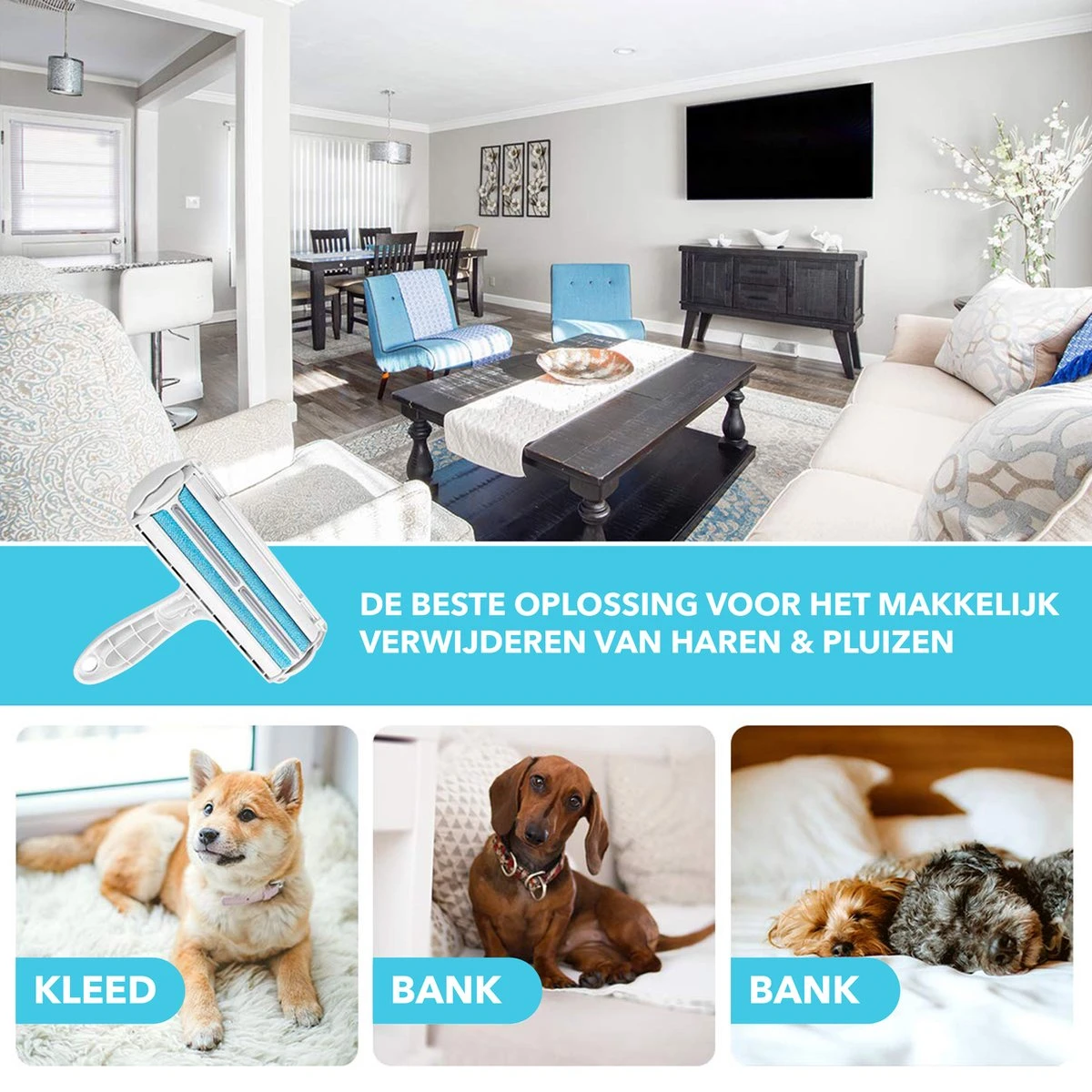 RX Goods Pluizen En Haren Verwijderaar Met Schoonmaakborstel - Kleding Borstel & Roller – Huisdier 6 RX Goods Pluizen En Haren Verwijderaar Met Schoonmaakborstel - Kleding Borstel & Roller – Huisdier - Afbeelding 4
