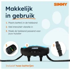 Simmy Anti Blafband - Diervriendelijke Opvoedingshalsband - Zwart En Blauw - Diervriendelijk - Zonder Schok - Anti Blaf Band Voor Grote En Kleine Honden 13 Simmy Anti Blafband - Diervriendelijke Opvoedingshalsband - Zwart En Blauw - Diervriendelijk - Zonder Schok - Anti Blaf Band Voor Grote En Kleine Honden -Hondenspeelgoed Winkel 1200x1200 539