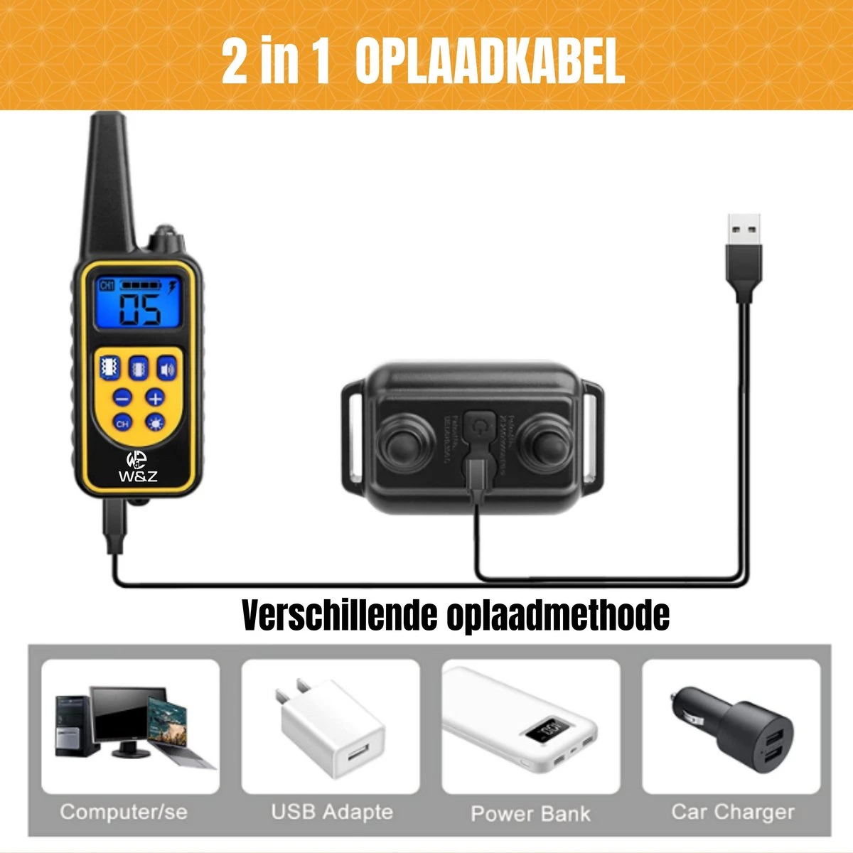 W&Z® Anti Blafband Inclusief Afstandsbediening- 3-60KG - Diervriendelijk - Zonder Schok - Vibratie/Audio/Licht - Anti Blaf Band - Water Bestendig 5 W&Z® Anti Blafband Inclusief Afstandsbediening- 3-60KG - Diervriendelijk - Zonder Schok - Vibratie/Audio/Licht - Anti Blaf Band - Water Bestendig - Afbeelding 3