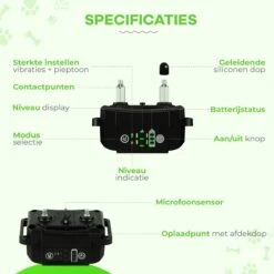 Petz - Anti Blafband - Anti Blafband Voor Kleine En Grote Honden - 5-55 KG - Vibratie En Audio - Diervriendelijk - GEEN Schokken - Opvoedingshalsband Zonder Schok En Diervriendelijk - Waterdicht - Oplaadbaar -Hondenspeelgoed Winkel 1200x1200 600