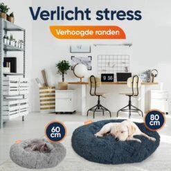 Happysnoots Hondenmand Met Rits - 80cm - Hondenbed - Donut Dog Bed - Fluffy - Grijs - Wasbaar 18 Happysnoots Hondenmand Met Rits - 80cm - Hondenbed - Donut Dog Bed - Fluffy - Grijs - Wasbaar -Hondenspeelgoed Winkel 1200x1200 733