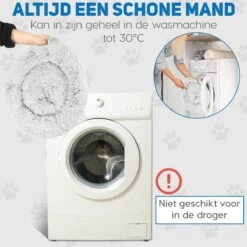 Pawzle Hondenmand - Donut Hondenkussen - Kattenmand - Bed Voor Honden & Katten - Wasbaar - 100cm - Grijs -Hondenspeelgoed Winkel 1200x1200 745