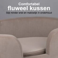 Maxxpro Pet Bed - Huisdieren Tot 80KG - Zacht Fluwelen Kussen - Verhoogd Katten- En Hondenbed - Grijs - 60,5 X 40,5 X 23,5 Cm -Hondenspeelgoed Winkel 1200x1200 775