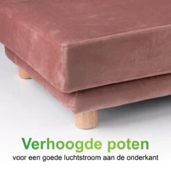 Maxxpro Katten- En Hondenbank - Roze - Verhoogd Met Houten Poten - Fluweel Materiaal - 90 X 44 X 34 CM - Huisdieren Tot 80 KG 11 Maxxpro Katten- En Hondenbank - Roze - Verhoogd Met Houten Poten - Fluweel Materiaal - 90 X 44 X 34 CM - Huisdieren Tot 80 KG -Hondenspeelgoed Winkel 1200x1200 778