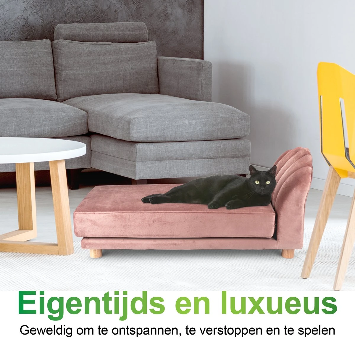 Maxxpro Katten- En Hondenbank - Roze - Verhoogd Met Houten Poten - Fluweel Materiaal - 90 X 44 X 34 CM - Huisdieren Tot 80 KG 6 Maxxpro Katten- En Hondenbank - Roze - Verhoogd Met Houten Poten - Fluweel Materiaal - 90 X 44 X 34 CM - Huisdieren Tot 80 KG - Afbeelding 4