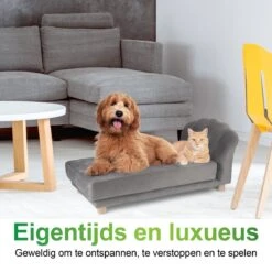Maxxpro Katten- En Hondenbank - Grijs - Verhoogd Met Houten Poten - Fluweel Materiaal - 90 X 44 X 34 Cm - Huisdieren Tot 80 KG 12 Maxxpro Katten- En Hondenbank - Grijs - Verhoogd Met Houten Poten - Fluweel Materiaal - 90 X 44 X 34 Cm - Huisdieren Tot 80 KG -Hondenspeelgoed Winkel 1200x1200 787