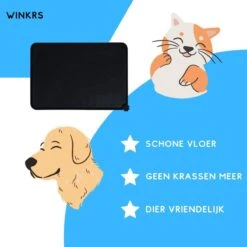 Winkrs - Placemat Voor Voerbak Van Hond Of Kat Huisdieren - Zwart Siliconen Waterdicht -Hondenspeelgoed Winkel 1200x1200 818