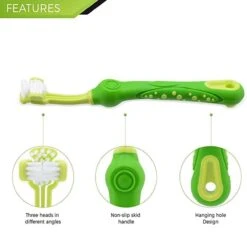 Merkloos Tandenborstel - Voor Huisdieren - Honden - 3 Zijdig - Multi-Hoek - Schoonmaken - Tanden - Slechte Adem - Tandsteen - Tandenborstel - Gezondheid - Blauw -Hondenspeelgoed Winkel 1200x1200 844