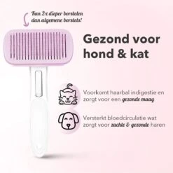 Lubadoo® - Kattenborstel - Hondenborstel - Kattenkam - Kattenhaar - Hondenhaar - Huisdierhaar Verwijderaar - Haarverwijderaar Voor Huisdieren - Langharig - Kortharig - Roze -Hondenspeelgoed Winkel 1200x1200 85