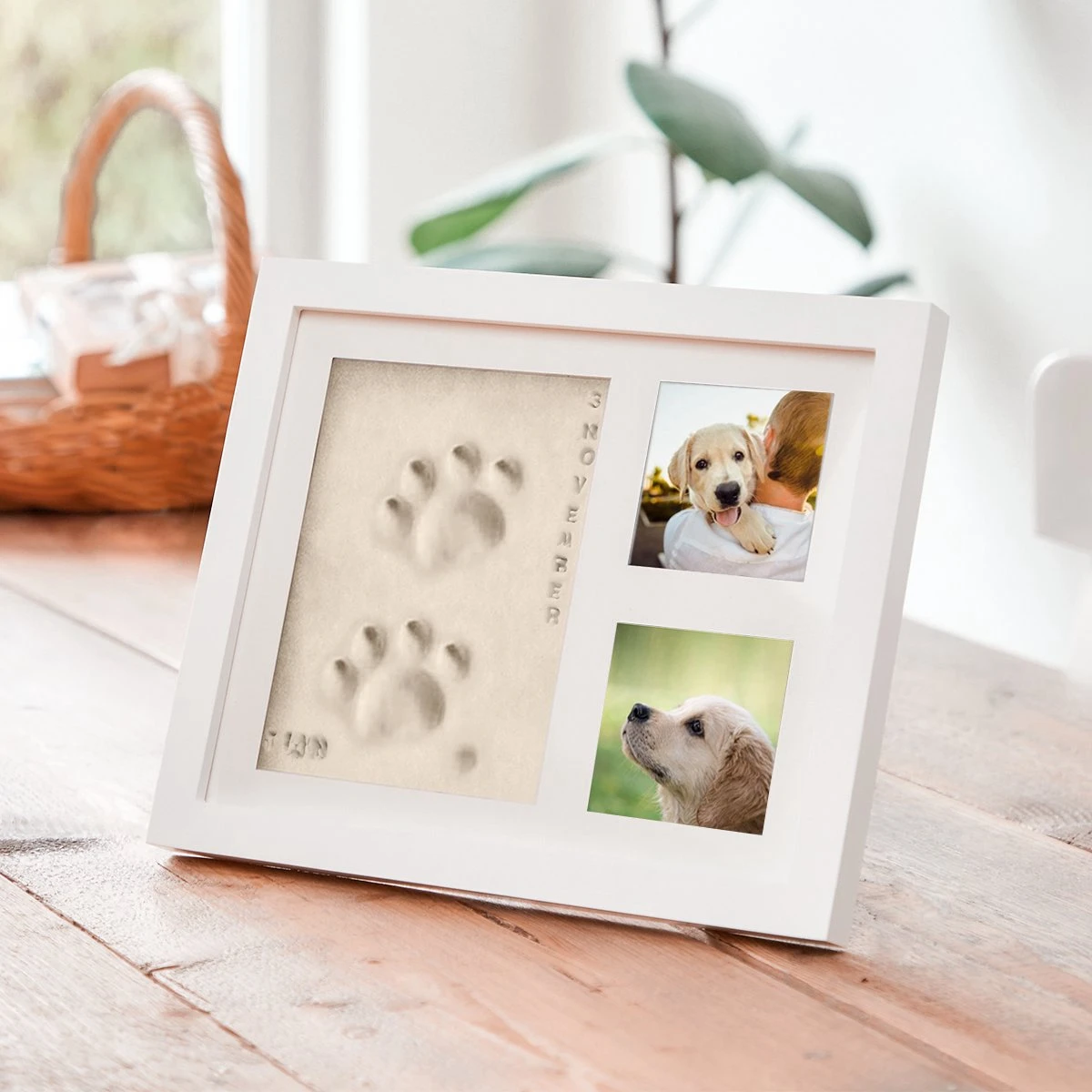 PIXETOOL Fotolijst Kleiafdruk - Gipsafdruk - Pootafdruk Hond - Puppy Speelgoed - Cadeau Voor Man - Cadeau Voor Vrouw - 3D Collage - 54 Extra Letters 10 PIXETOOL Fotolijst Kleiafdruk - Gipsafdruk - Pootafdruk Hond - Puppy Speelgoed - Cadeau Voor Man - Cadeau Voor Vrouw - 3D Collage - 54 Extra Letters - Afbeelding 8